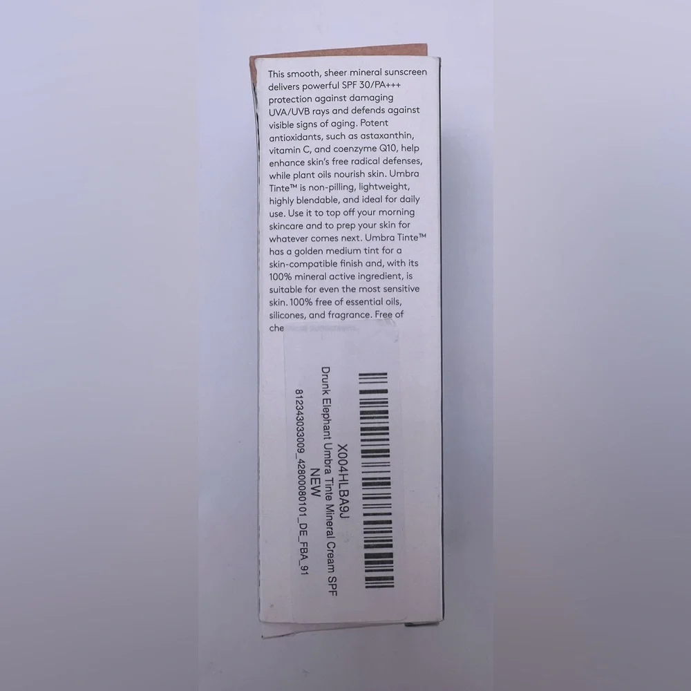 Drunk Elephant Umbra Tinte Mineral Cream SPF 30 New in Box and Sealed - Picture 3 of 7